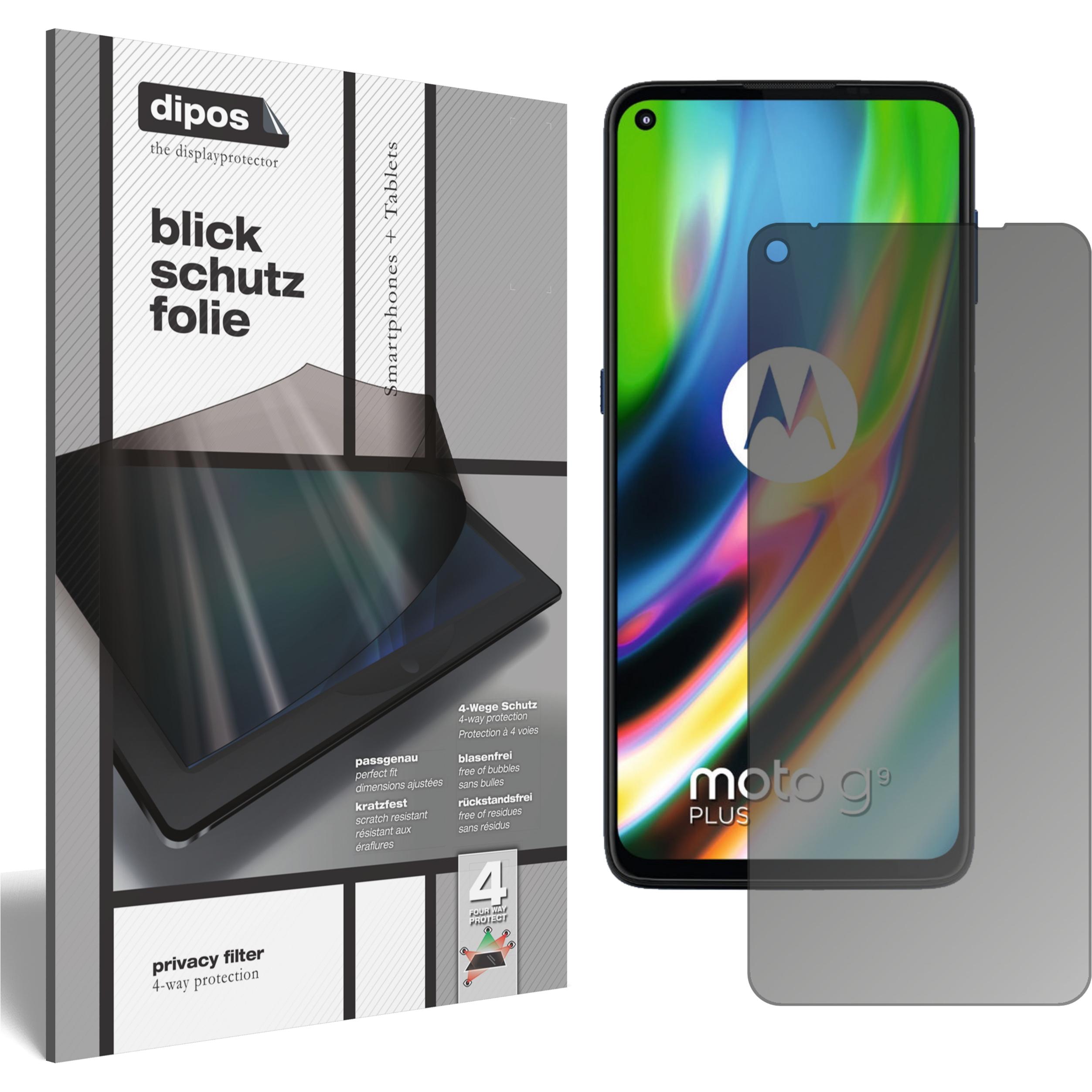 Thumbnail - Dipos Blickschutzfolie 4-Way Privacy (1 Stück, Motorola Moto G9 Plus), Smartphone Schutzfolie, Transparent