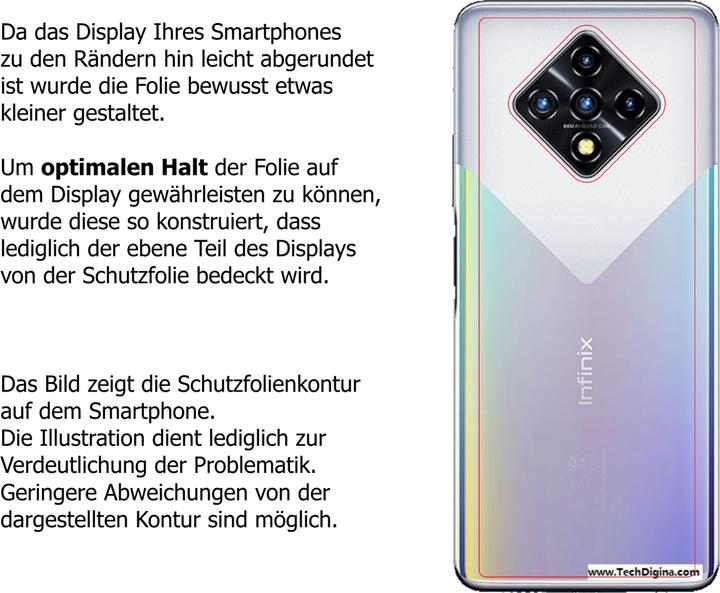 Immagine prodotto Dipos Pellicola Protettiva Anti-Shock (2 Pezzo/i, Infinix Zero 8)