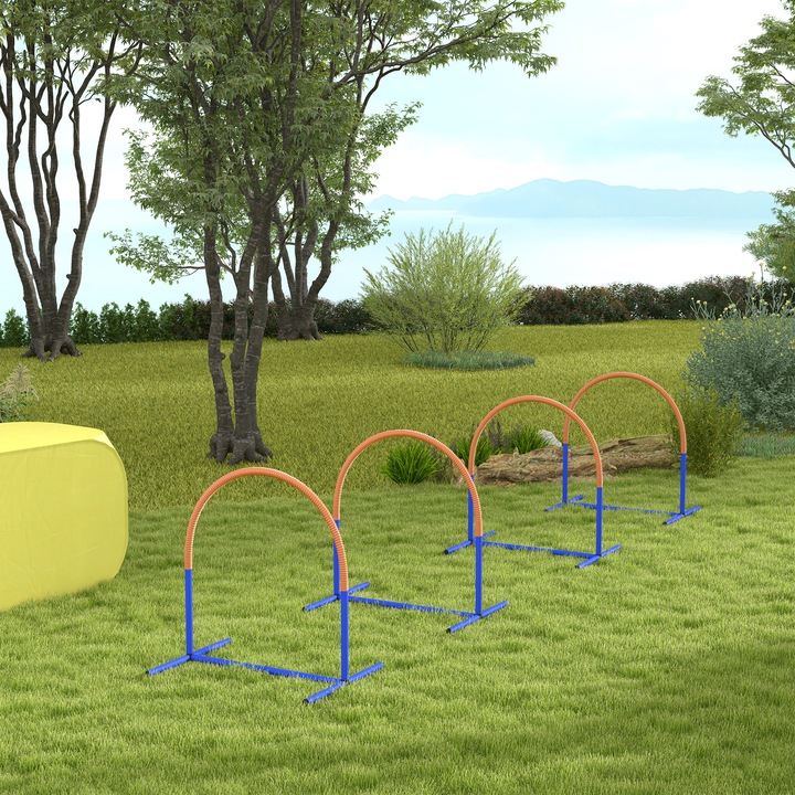 Produktbild PawHut Hund Agility Set mit Tragetasche (One Size, Agility)