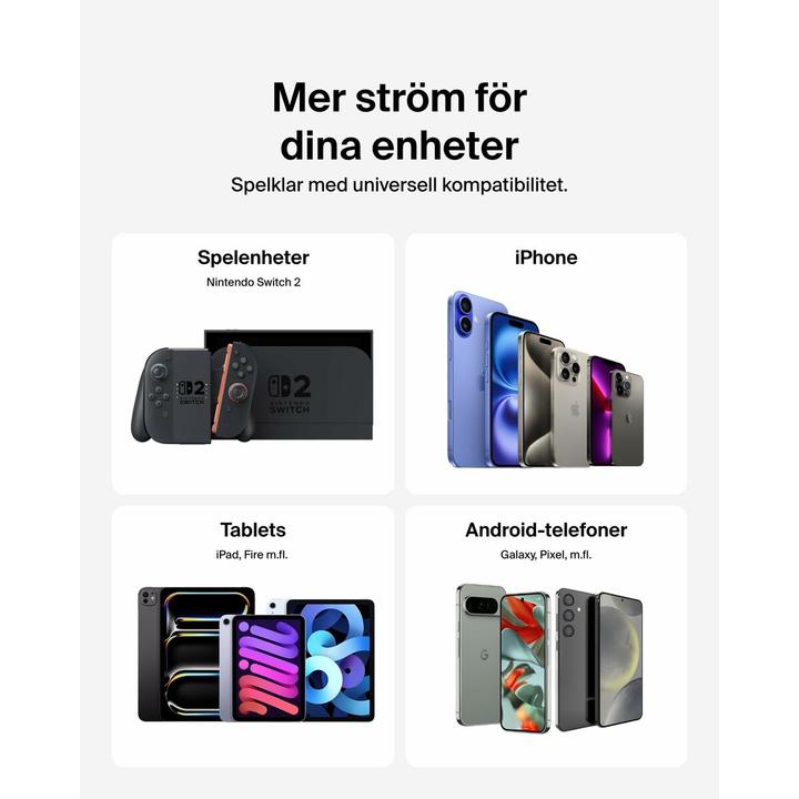 Immagine prodotto Belkin Gaming USB-C Ladegerät 65 Watt, GaN schwarz ENA007kqBK (65 W, 2 porte)