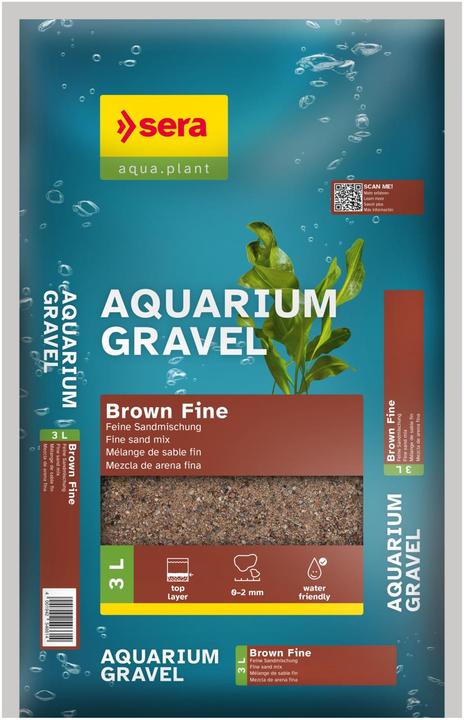 Sera Aquarium Gravel Brown Fine (Bodengrund, sonstige Gegenstände)