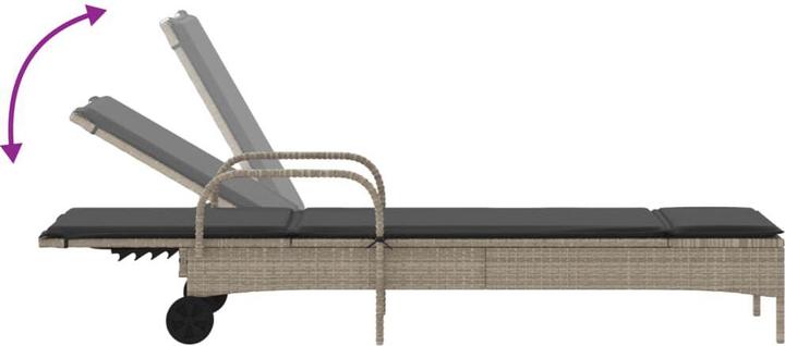 Actual product image vidaXL Sonnenliege (200 cm)