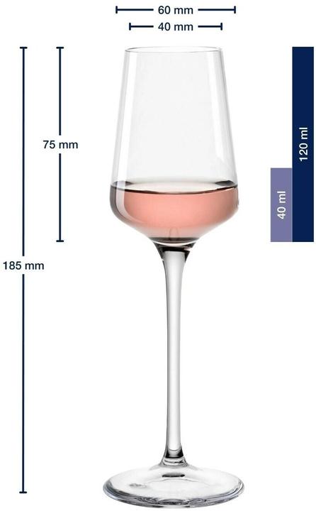 Produktbild Leonardo Trinkglas Puccini 120 ml, 6 Stück, Transparent, Glas (12 cl, 6 Gläser, Sektgläser)