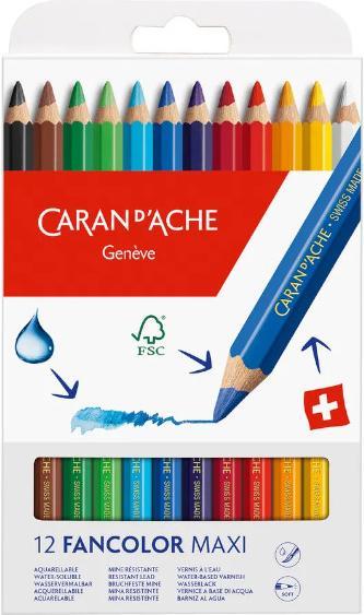 Image du produit Caran d'Ache Swisscolor Maxi (Multicolore, 12 x)