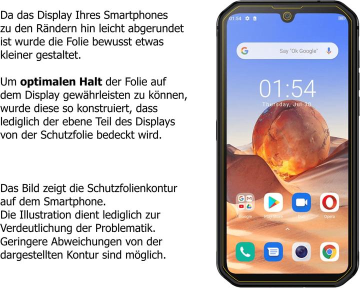 Actual product image Dipos Screen Protector Crystalclear (6 Piece, Blackview BV9900)