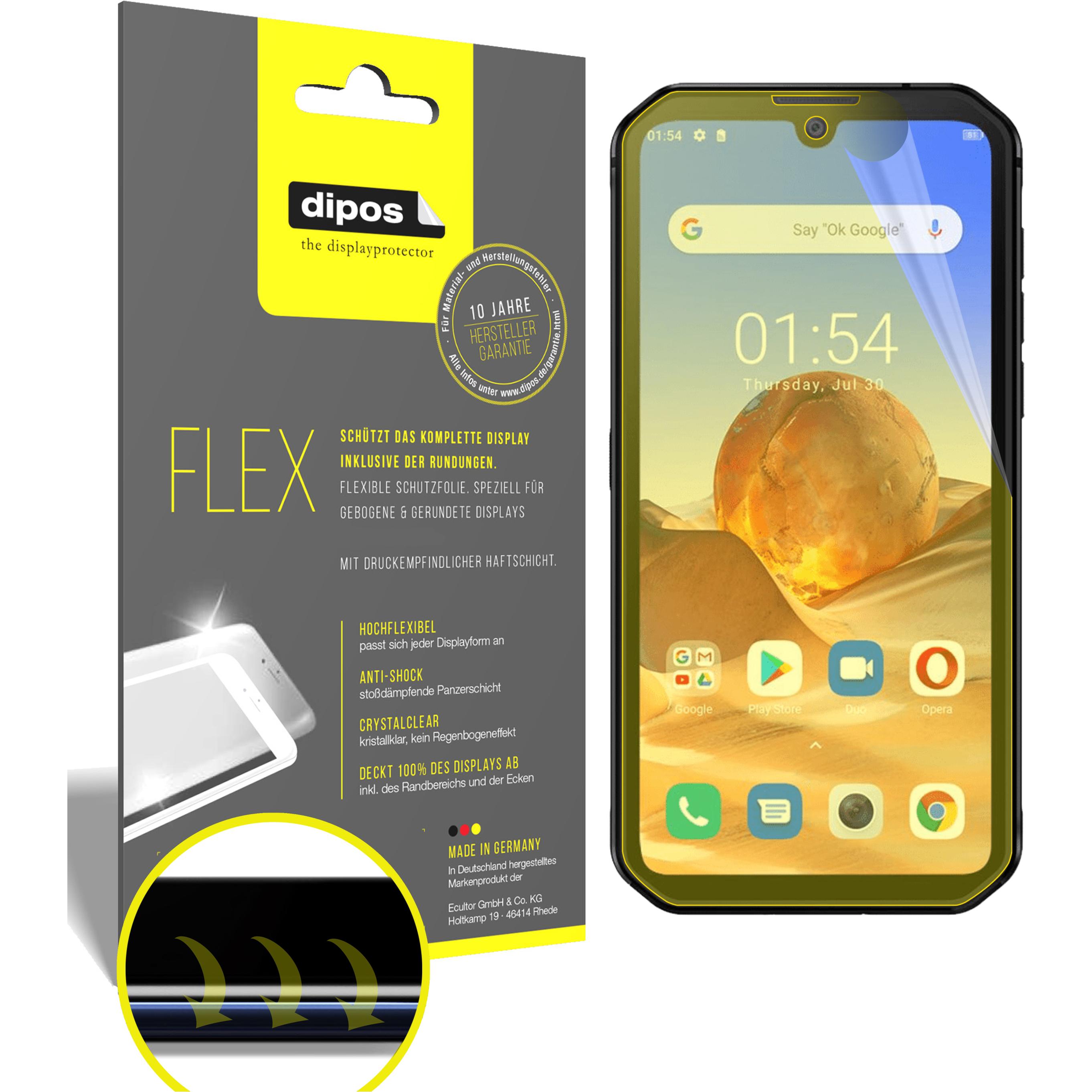 Dipos Displayschutzfolie Full-Cover 3D (3 Stück, Blackview BV9900E), Smartphone Schutzfolie, Transparent