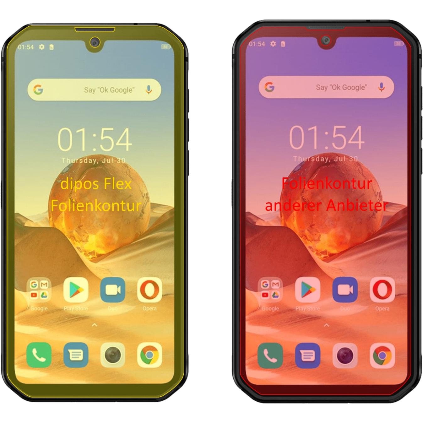 Thumbnail - Dipos Displayschutzfolie Full-Cover 3D (3 Stück, Blackview BV9900E), Smartphone Schutzfolie, Transparent