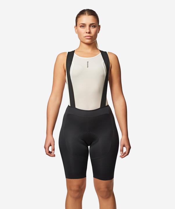 Van rysel Radhose Rennrad kurz mit Trägern Racer 3 Damen Schwarz