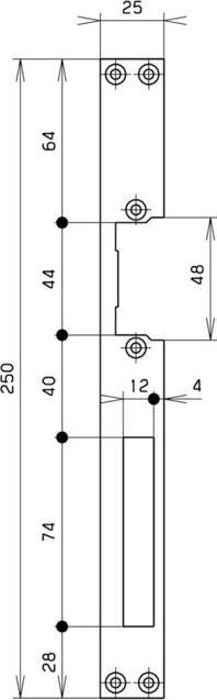 Actual product image effeff Flat striking plates for door openers (Striking plate)