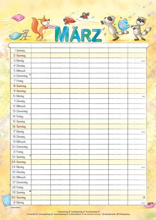 Immagine prodotto Alpha Edition Familienplaner (29,7 x 42 cm)