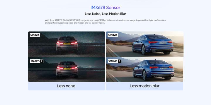 Produktbild Viofo A119 M Pro 4K 30fps HDR WIFI6 Dashcam (Beschleunigungssensor, WLAN, Eingebautes Mikrofon, Eingebautes Display, GPS-Empfänger, 2K)