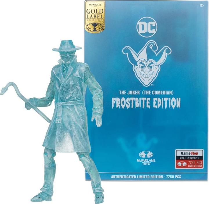 Actual product image McFarlane DC Multiverse action figure The Joker (Batman: Three Jokers) (Frostbite) (Gold Label) 18 cm