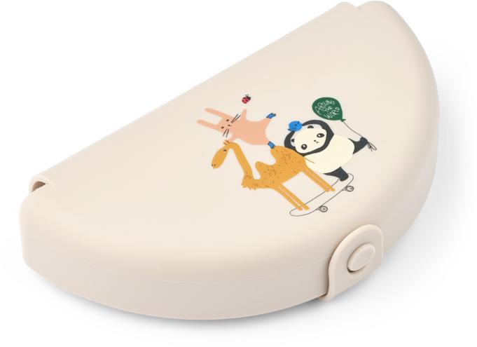 Produktbild Liewood Faltbare Snackbox Eugene Around the World Sandy