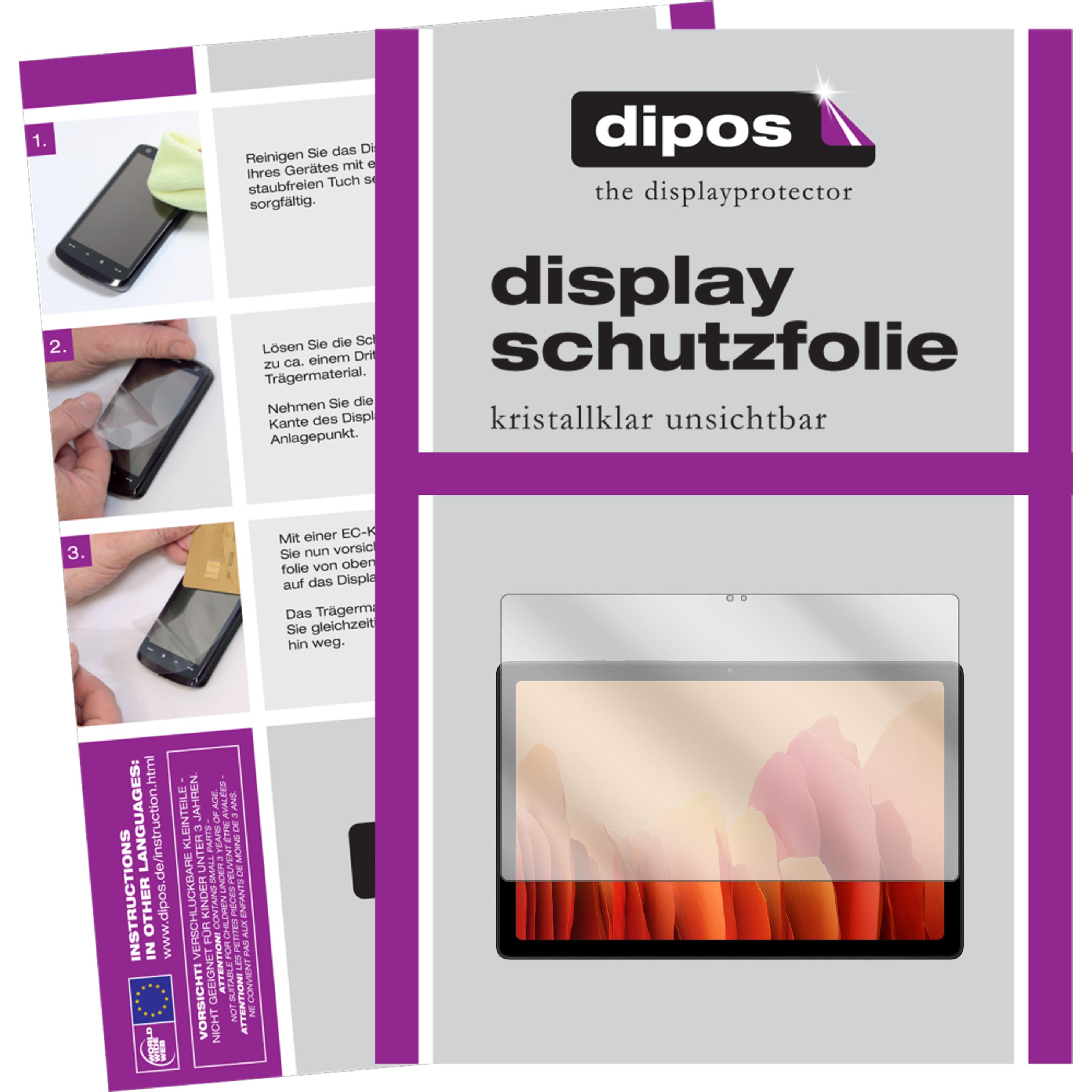 Dipos Displayschutzfolie Crystalclear (2 Stück, Galaxy Tab A7 10.4 (2020)), Tablet Schutzfolie