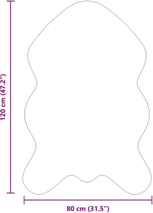 Produktbild vidaXL Wohnzimmerteppich (80 x 120 cm)