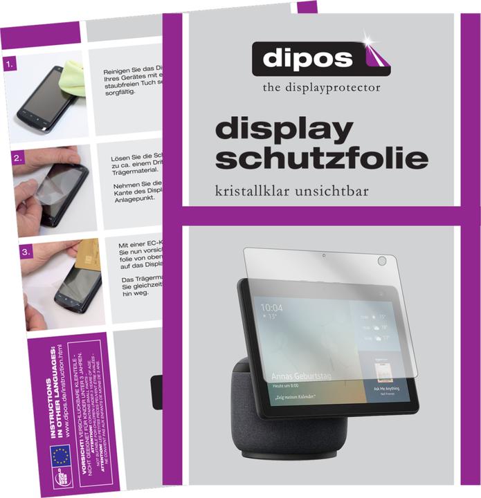 Produktbild Dipos Displayschutzfolie Crystalclear (2 Stück, Echo Show 10)