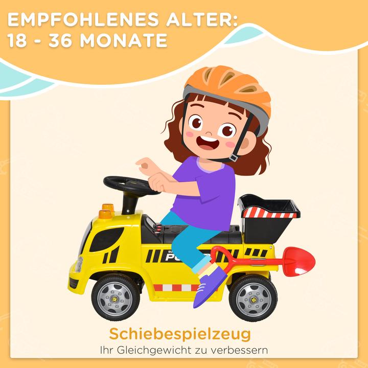 Actual product image Homcom Kids' ride-on car with music, headlights and alarm sounds