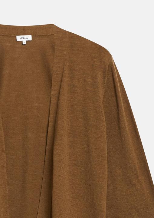 Image du produit s.Oliver Feinstrickjacke mit 3/4-Arm und Wellenkante (38)