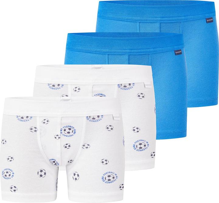 Immagine prodotto Schiesser 4 confezioni di pantaloni in cotone organico a coste sottili per bambini (104, confezione da 4)