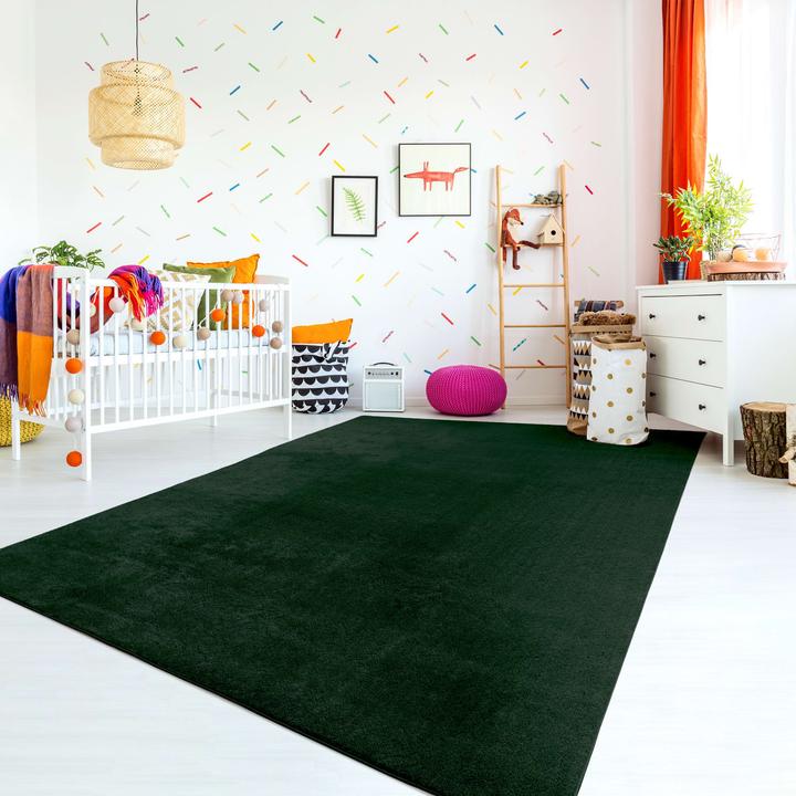 Produktbild TT Home Wohnzimmer Kurzflor Einfarbig Modernes Design Waschbar (100 x 60 cm)