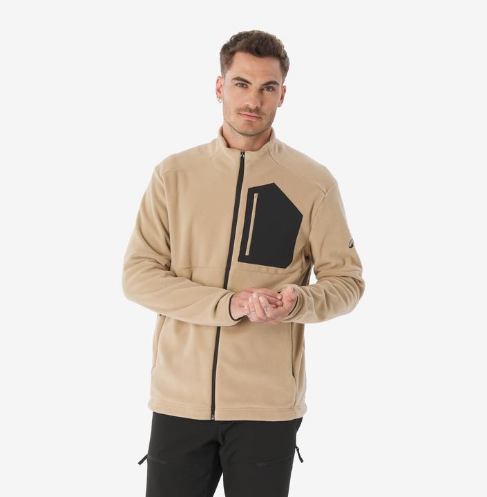 Immagine prodotto Quechua Fleecejacke Herren mit Tasche Wandern - MH500 beige (S)