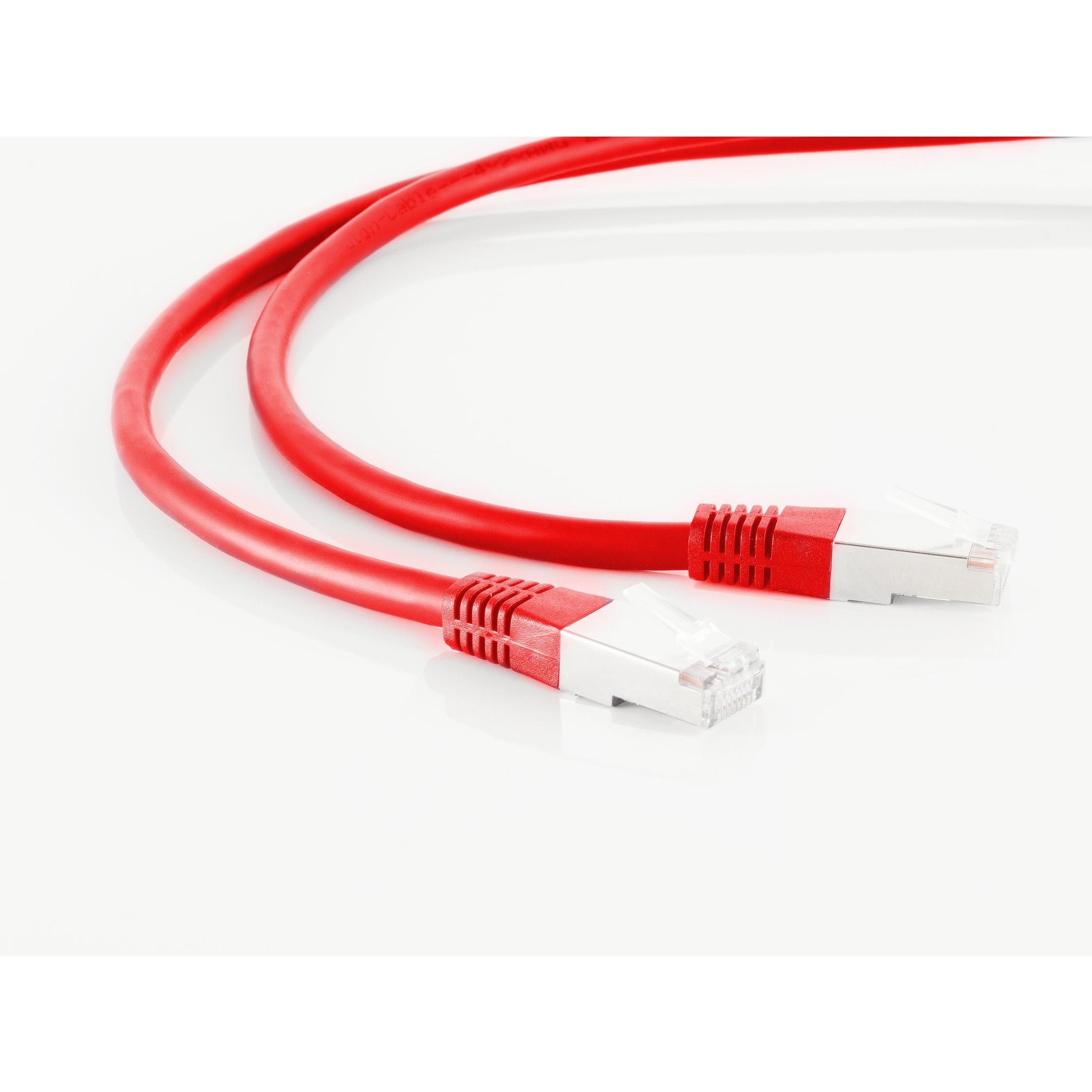 Thumbnail - Shiverpeaks S/CONN maximum connectivity Netzwerkkabel-Patchkabel, cat. 5e, SF/UTP, rot, 1,5m (S/UTP, CAT5e, 1.50 m), Net...