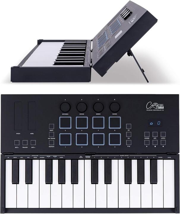 Actual product image Carry-On Folding Midi Controller 25 - Black (Keyboards)