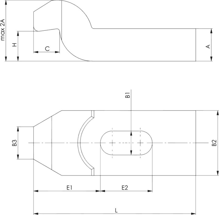 Actual product image Amf Single goose-neck clamp