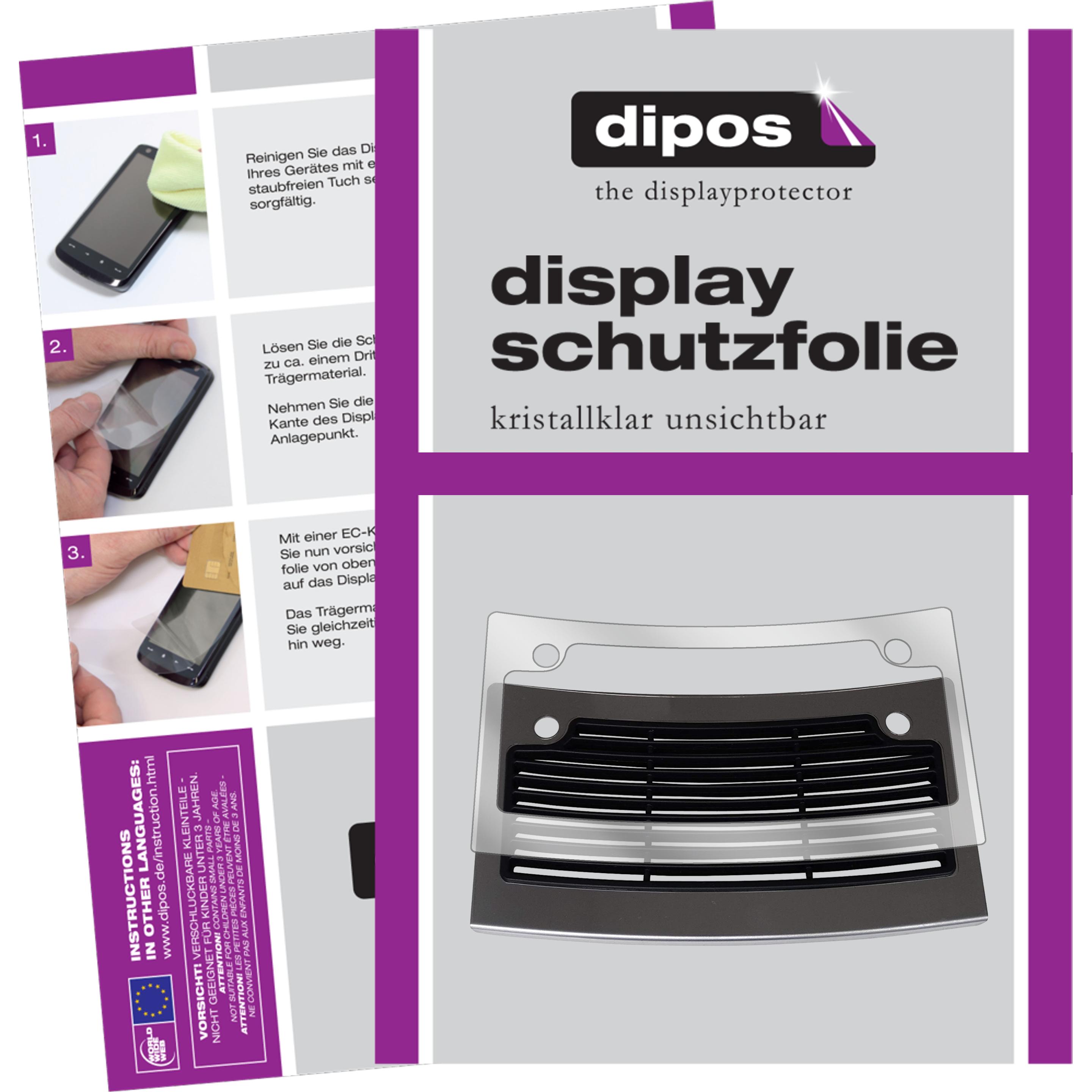 Dipos Displayschutzfolie Crystalclear, Zubehör Kaffeemaschinen, Transparent
