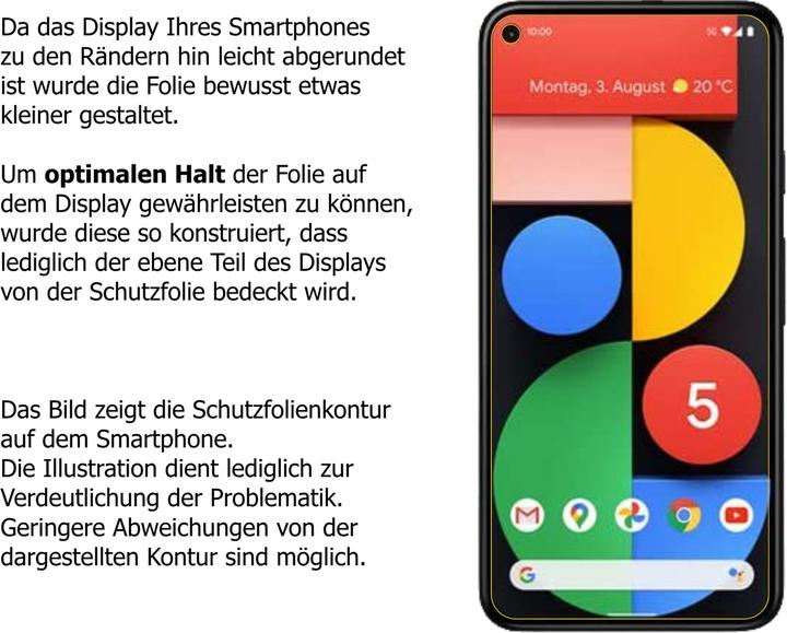 Immagine prodotto Dipos Pellicola Protettiva (1 Pezzo/i, Google Pixel 5)
