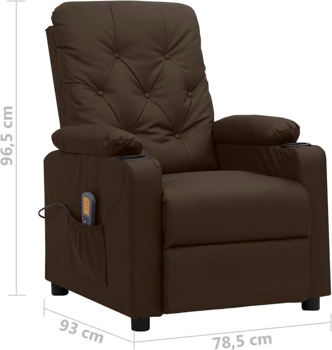 Actual product image vidaXL Electric massage chair