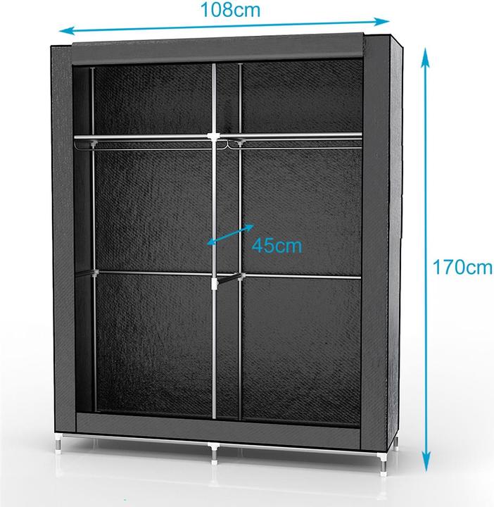 Image du produit Intirilife Armoire pliante (108 x 54 x 170 cm)