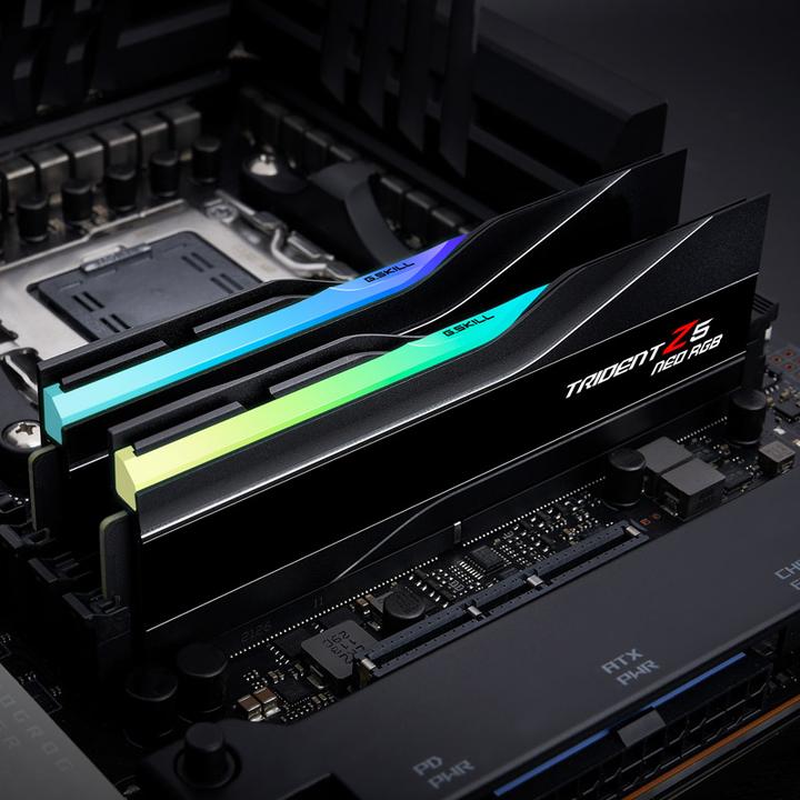 Productafbeelding G.Skill DDR5 PC 6000 CL30 64-GX2-TZ5NR AMD E (2 x 32GB, 6000 MHz, DDR5 RAM, DIMM 288 pin)