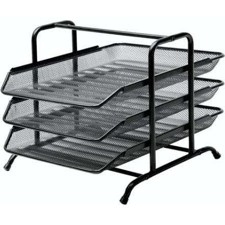 B.N.T., Dokumentenablage, Brevbakkesaet tråd metal MESH m/3 bakker sort