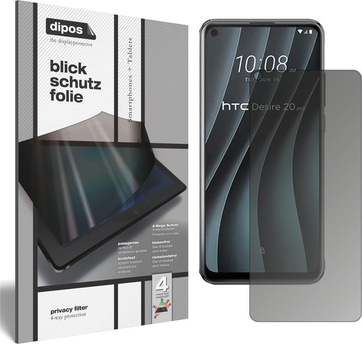 Actual product image Dipos Screen Protector 4-Way Privacy (1 pcs., HTC Desire 20 Pro)
