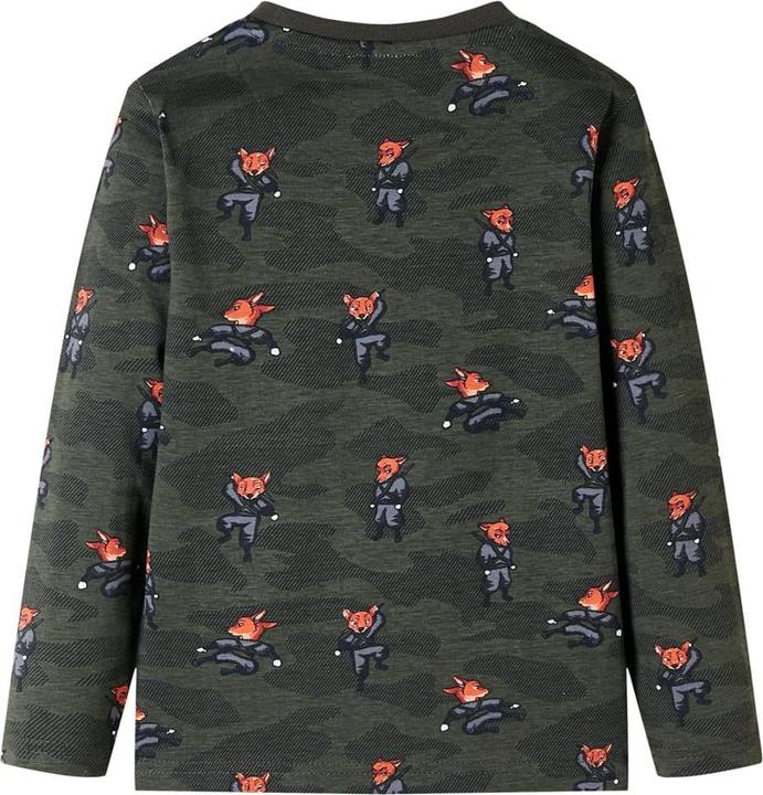 Produktbild vidaXL Kinderpyjama mit Langen Ärmeln Khaki 92,Material: 100 (92)