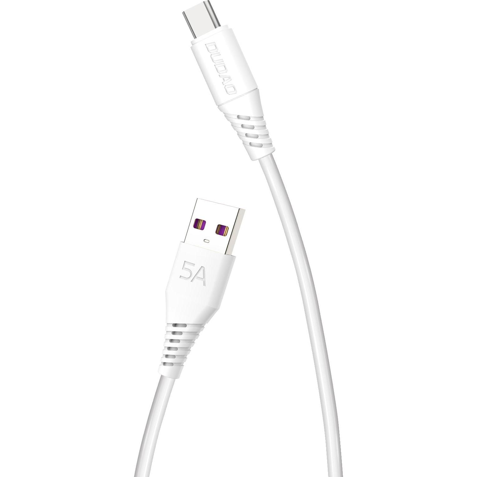 Thumbnail - Dudao L2T USB-C cable 5A 1m (white) (1 m, USB 2.0), USB Kabel