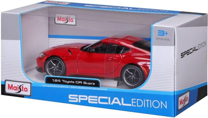 Actual product image Maisto Toyota Supra GR 1/24 red
