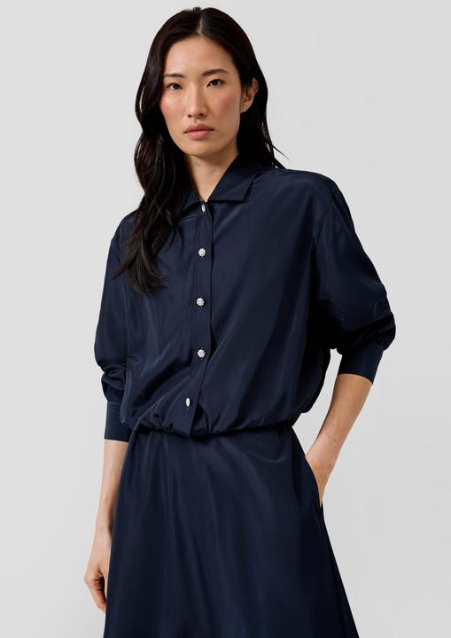 Produktbild s.Oliver Bluse Relaxed-Fit-Bluse mit Memory-Shape-Effekt (40)