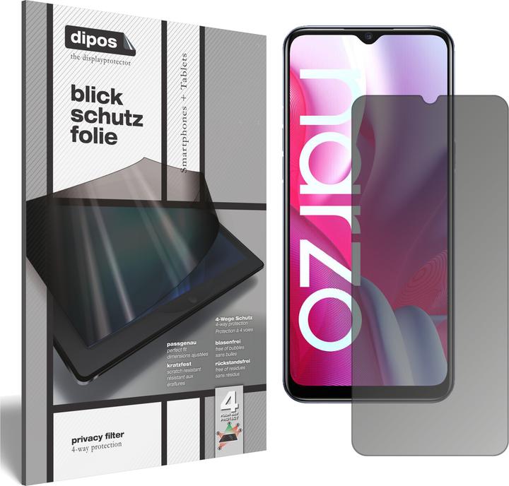 Actual product image Dipos Screen Protector 4-Way Privacy (1 Piece, Realme Narzo 20)