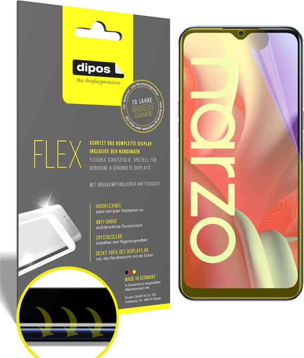 Produktbild Dipos Displayschutzfolie Full-Cover 3D (Realme Narzo 20A)