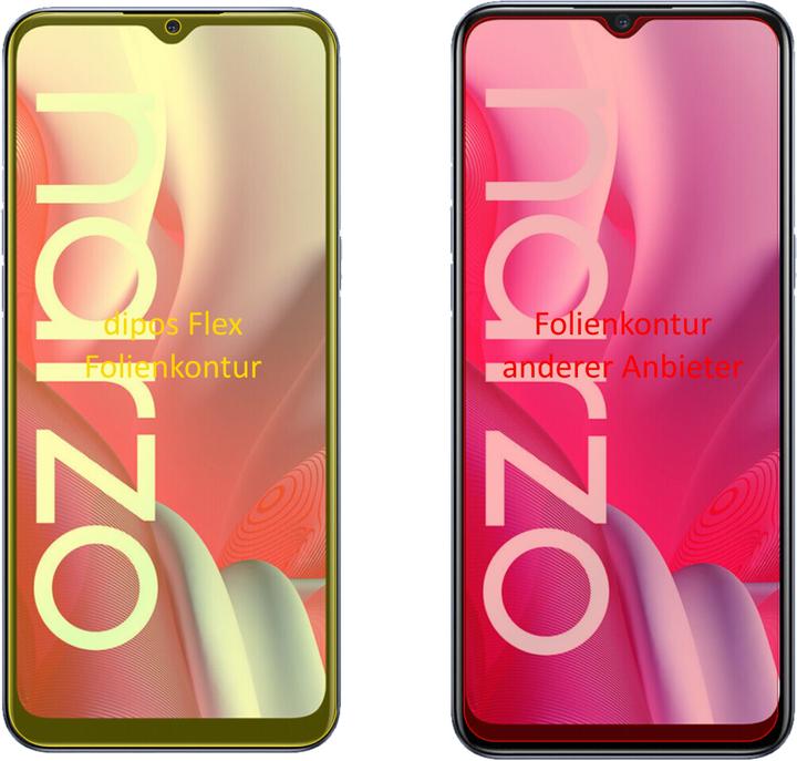 Produktbild Dipos Displayschutzfolie Full-Cover 3D (Realme Narzo 20A)
