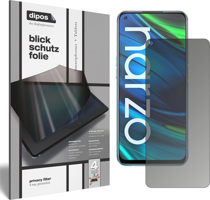 Produktbild Dipos Blickschutzfolie 4-Way Privacy (1 Stk., Realme Narzo 20 Pro)