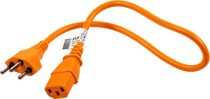 Produktbild Furber.power Netzkabel C13-T12 0.5 m Orange (0.50 m)