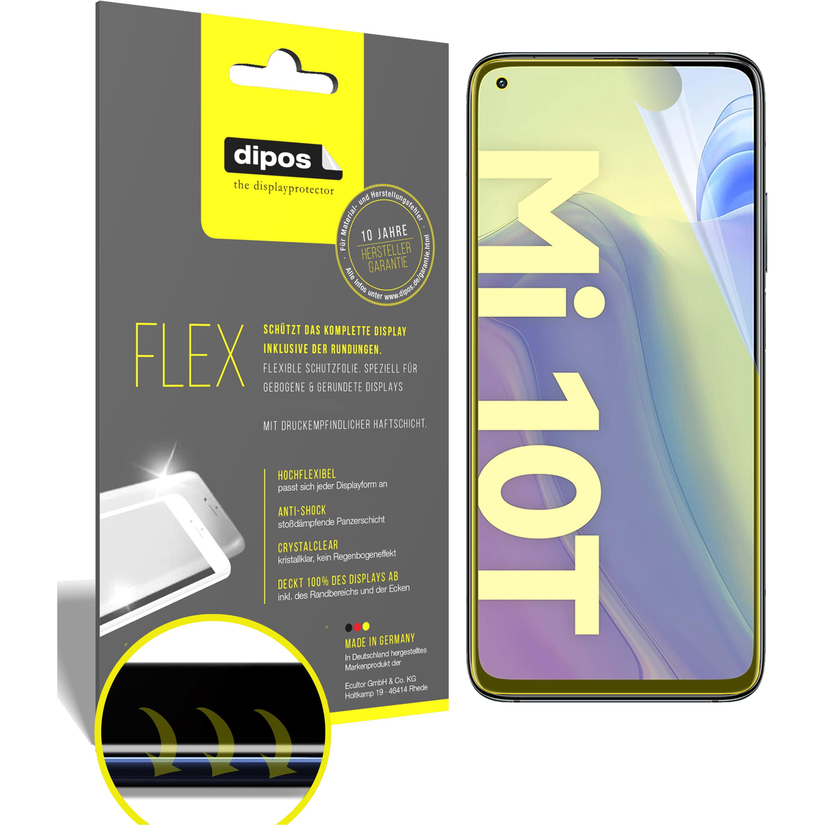 Thumbnail - Dipos Displayschutzfolie Full-Cover 3D (3 Stück, Xiaomi Mi 10T), Smartphone Schutzfolie, Transparent