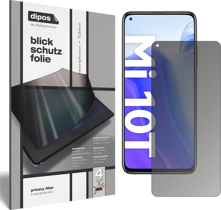 Produktbild Dipos Blickschutzfolie 4-Way Privacy (Xiaomi Mi 10T Pro)