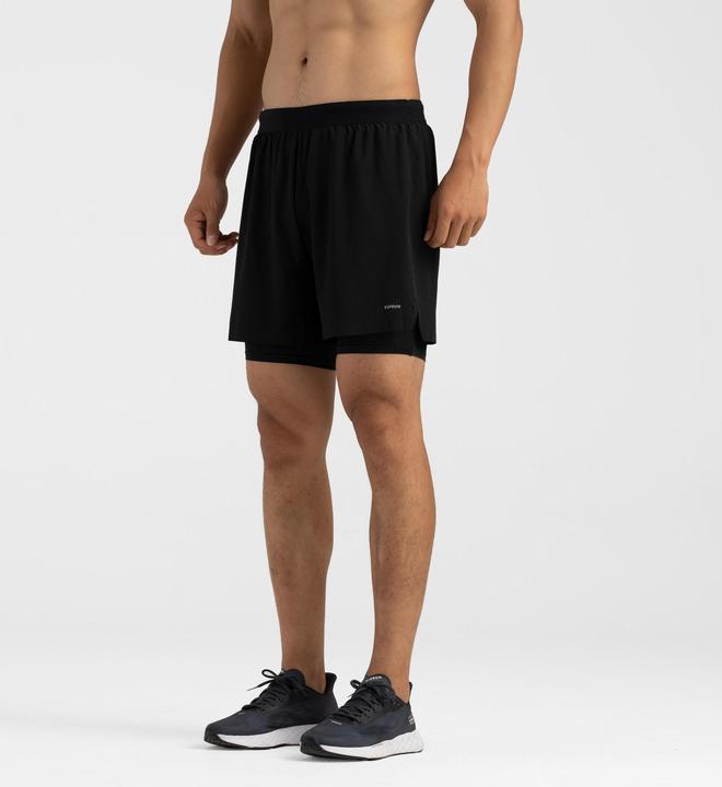 Produktbild Kiprun Laufshorts Herren Tights 2-in-1 - schwarz (L)