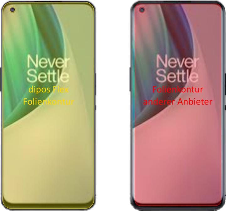 Produktbild Dipos Displayschutzfolie Full-Cover 3D (OnePlus Nord N100)