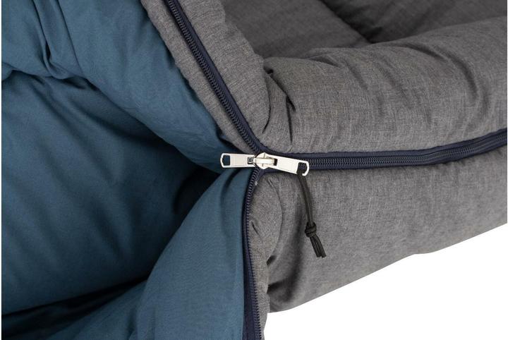 Produktbild Eurotrail Texel Deckenschlafsack Polyester, Grau/Blau (210 cm)
