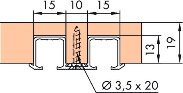 Actual product image HAWA Double running rails